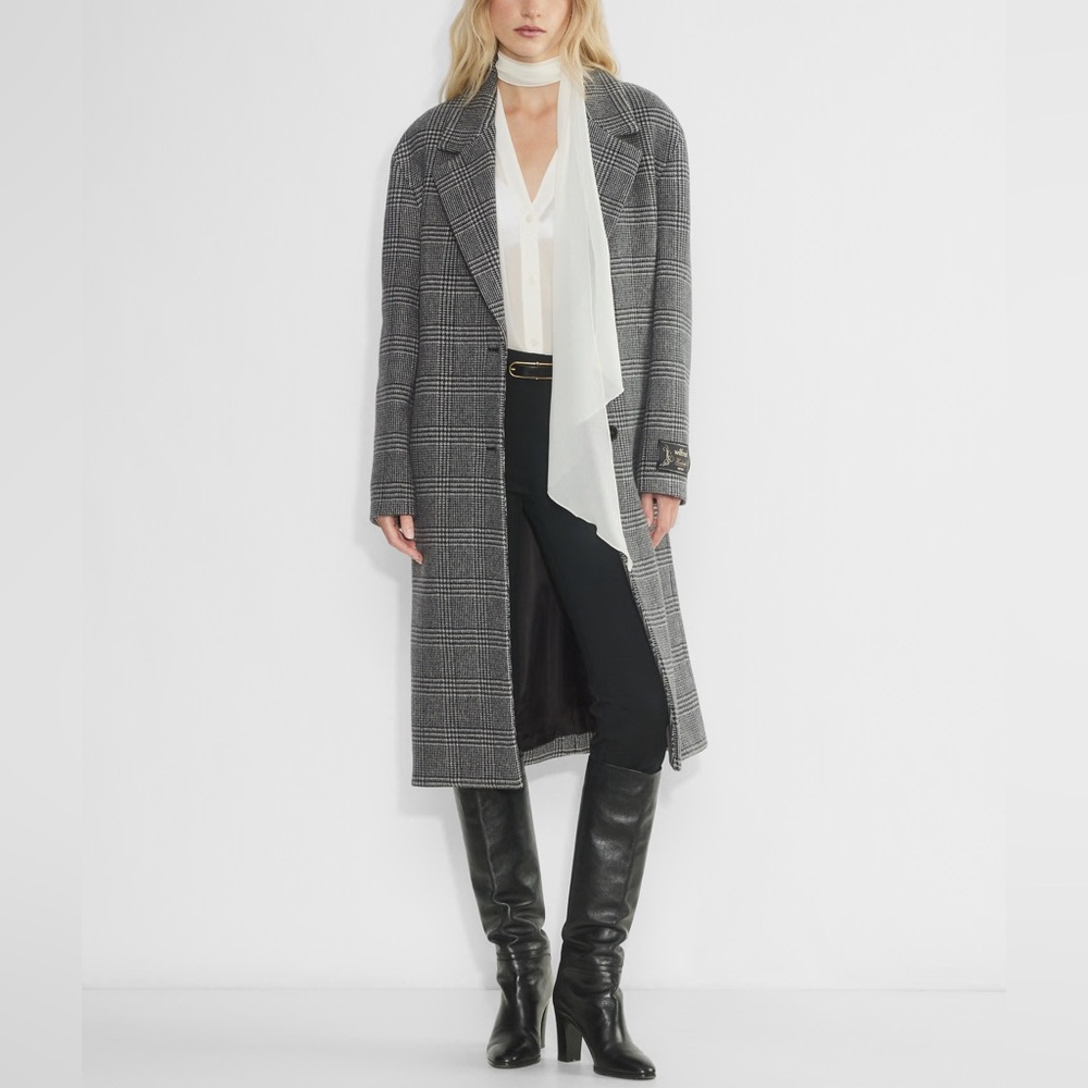 Wilfred The Only Coat Gray Plaid Soft Wool Cashmere
Size Large